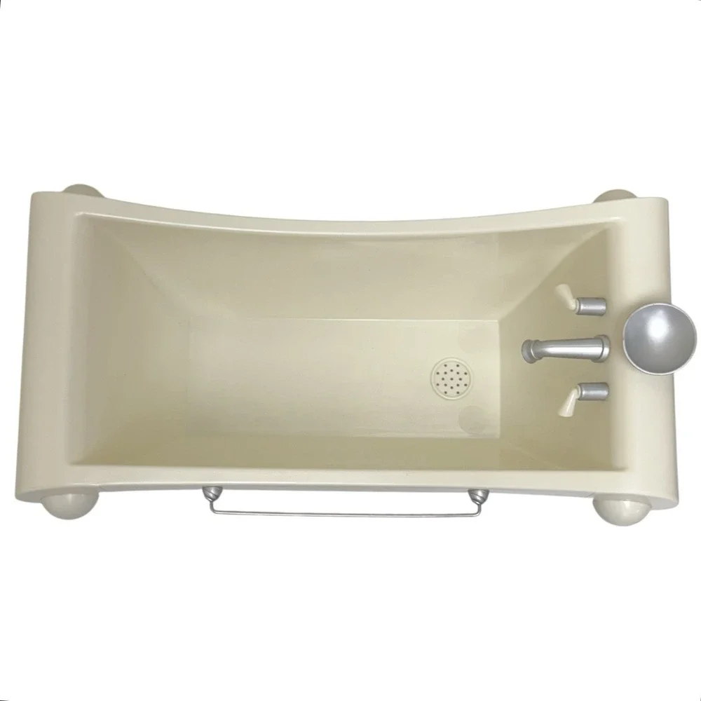 American‎ Girl Doll White & Silver Bathtub Retired with 12 Bubbles - CUTE!